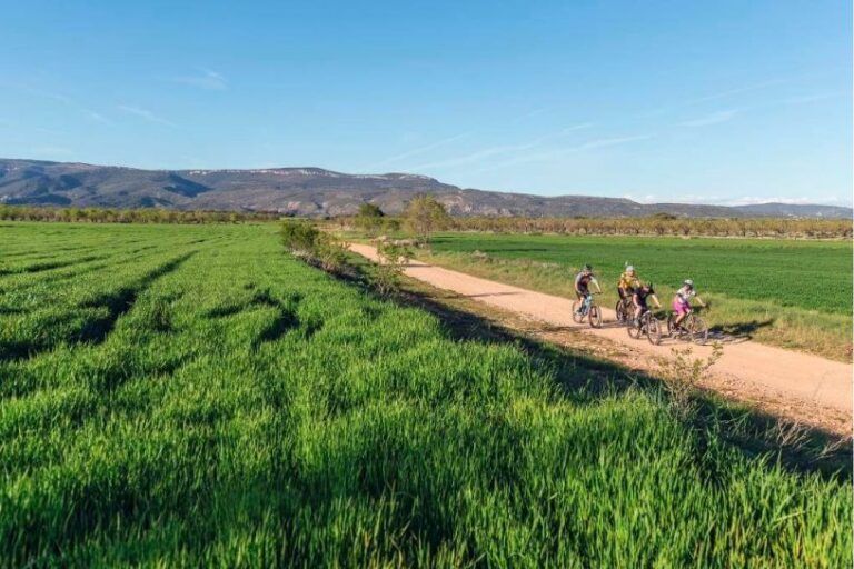 btt-rutas imagen representativa personas e bicicleta en campo