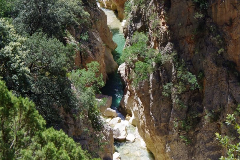 Imagen Río de la Sierra de Guara, parte para actividad de barranquismo